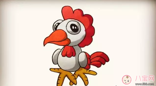 简笔画|宝宝简笔画简单画出大公鸡