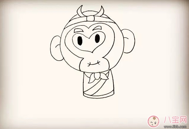 孙悟空|儿童简笔画 卡通人物齐天大圣孙悟空简笔画