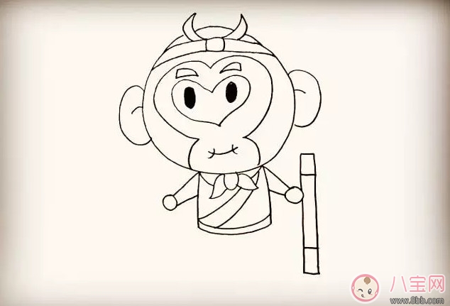 孙悟空|儿童简笔画 卡通人物齐天大圣孙悟空简笔画