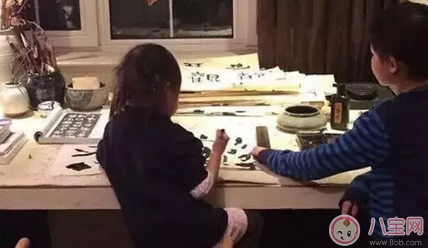 学习|孩子学书法的最佳年龄 哪些明星的孩子在学书法