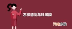 怎样清洗羊肚黑膜