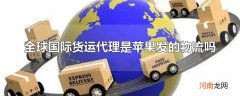 全球国际货运代理是苹果发的物流吗