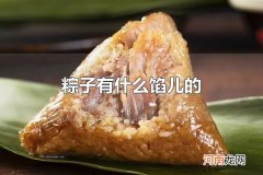 粽子有什么馅儿的 粽子是中国传统食物之一