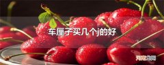 车厘子买几个j的好