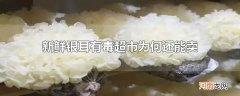 新鲜银耳有毒超市为何还能卖