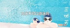 三伏天可以游泳吗