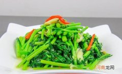 简单易学的家常茼蒿菜做法 清炒茼蒿的家常做法分享