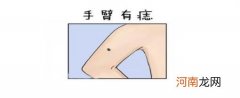 左臂痣，右臂痣 手臂痣相图解知运势